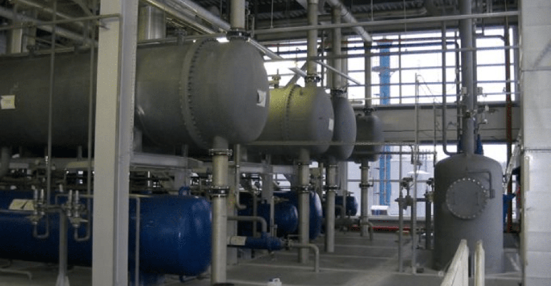 Boiler room of a commercial building